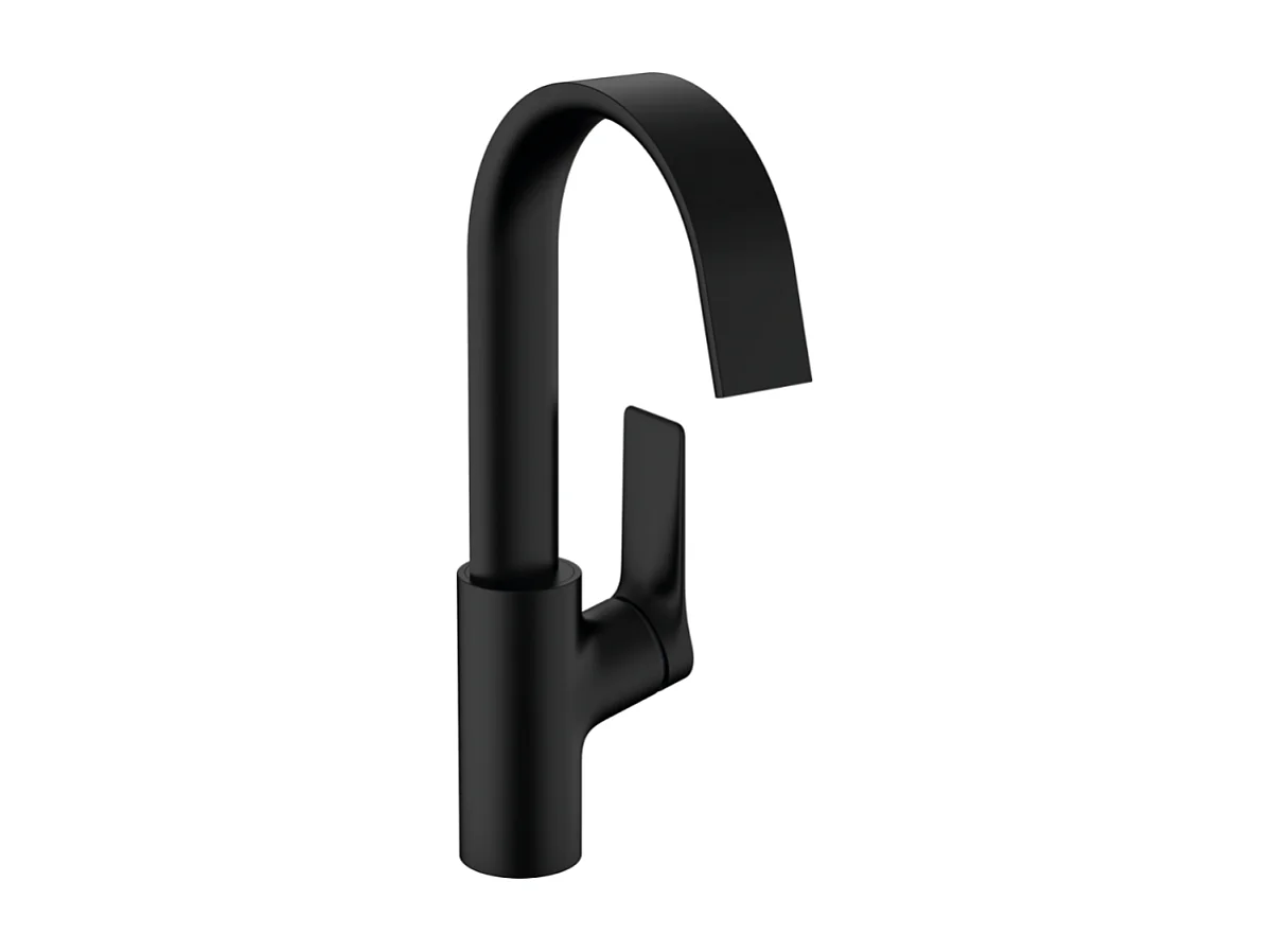 Mitigeur lavabo HANSGROHE 210 sans tirette ni vidage noir mat + nettoyant Briochin
