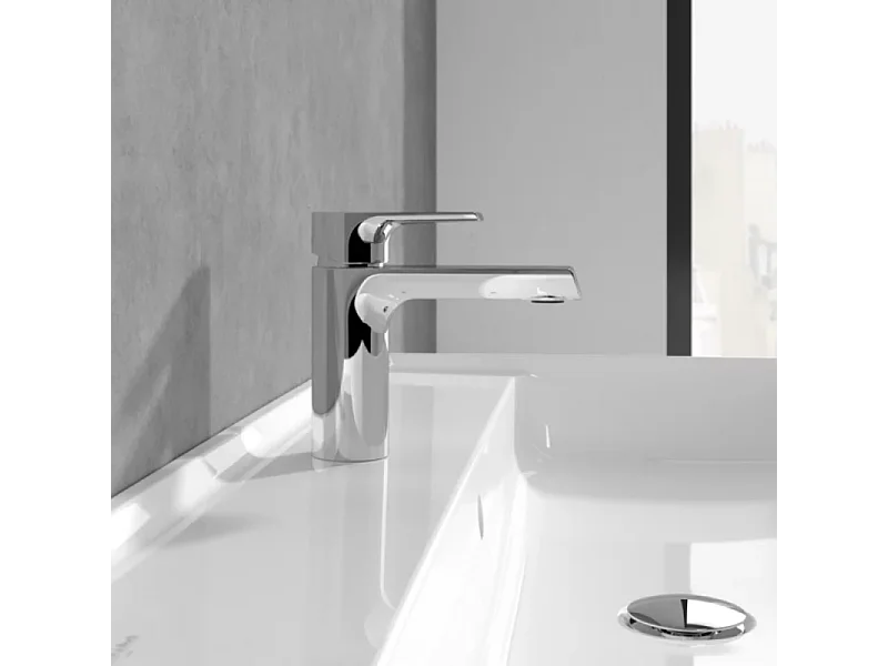 Mitigeur lavabo VILLEROY ET BOCH Liberty S avec tirette Chrome