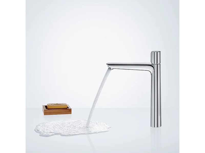 Mitigeur lavabo HANSGROHE Talis Select E 240 avec tirette et vidage chrome + nettoyant Briochin