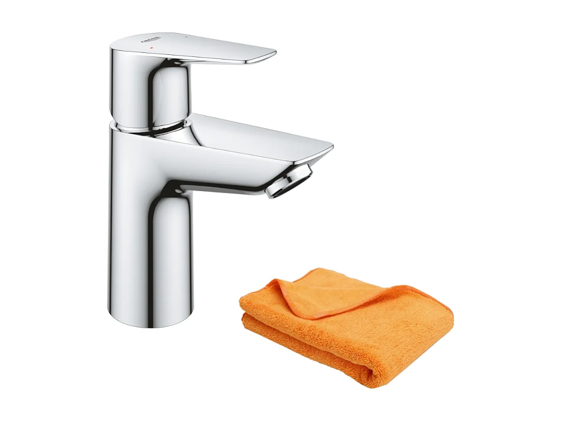 Mitigeur lavabo GROHE Quickfix Start Edge taille S + microfibre