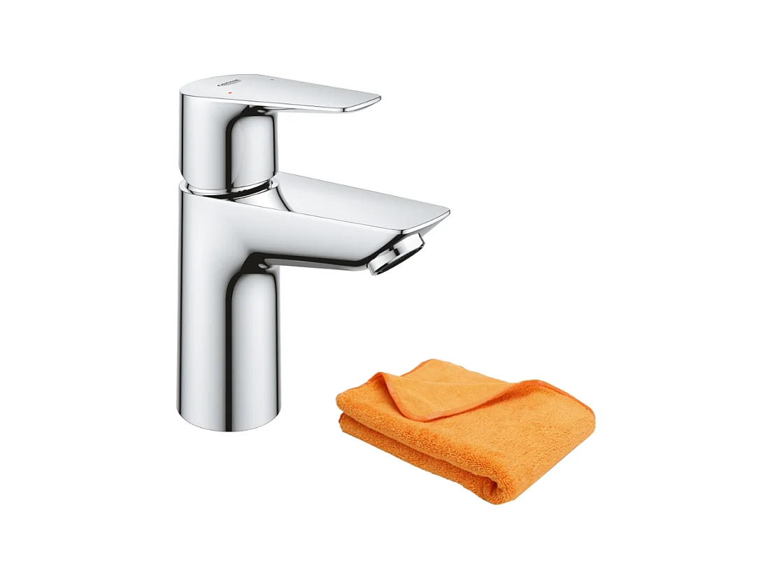 Mitigeur lavabo GROHE Quickfix Start Edge taille S + microfibre