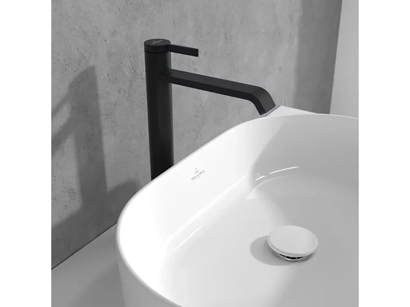 Mitigeur lavabo surélevé VILLEROY ET BOCH Dawn sans tirette Noir mat