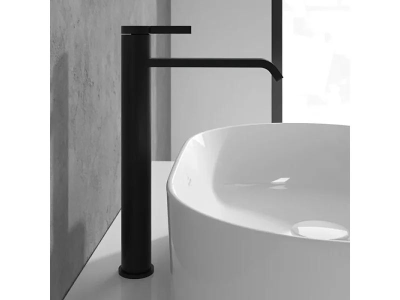 Mitigeur lavabo surélevé VILLEROY ET BOCH Dawn sans tirette Noir mat