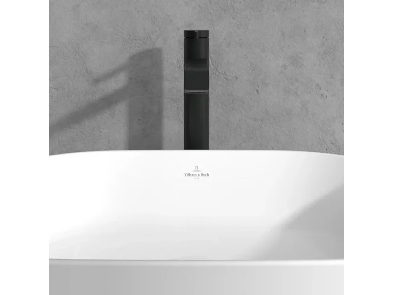 Mitigeur lavabo surélevé VILLEROY ET BOCH Dawn sans tirette Noir mat