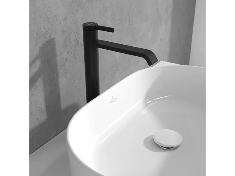 Mitigeur lavabo surélevé VILLEROY ET BOCH Dawn sans tirette Noir mat