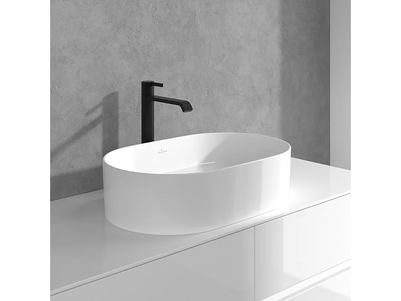 Mitigeur lavabo surélevé VILLEROY ET BOCH Dawn sans tirette Noir mat