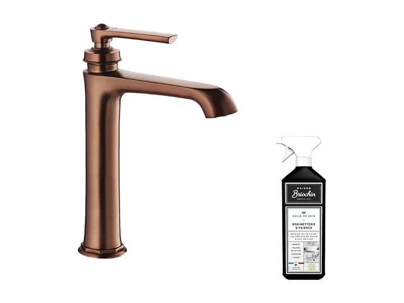Mitigeur lavabo haut PAINI Lady's 180 auburn + nettoyant Briochin