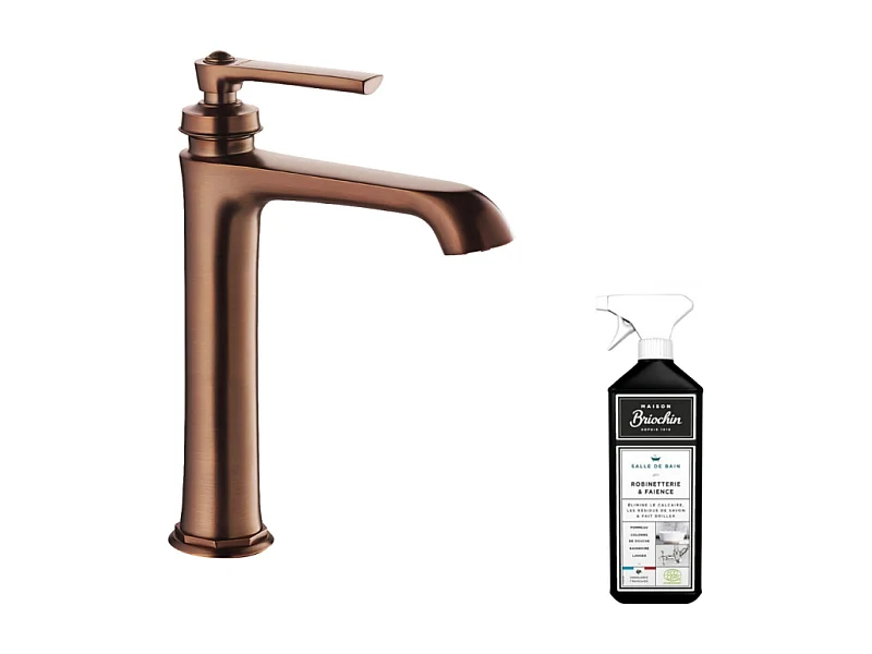 Mitigeur lavabo haut PAINI Lady's 180 auburn + nettoyant Briochin