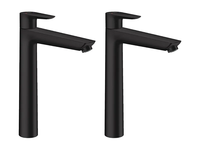 Lot de 2 Mitigeur de lavabo 240, sans tirette ni vidage noir mat Hansgrohe x2