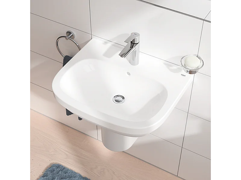 Mitigeur lavabo GROHE Quickfix Start 2021 avec tirette et vidage taille M + microfibre