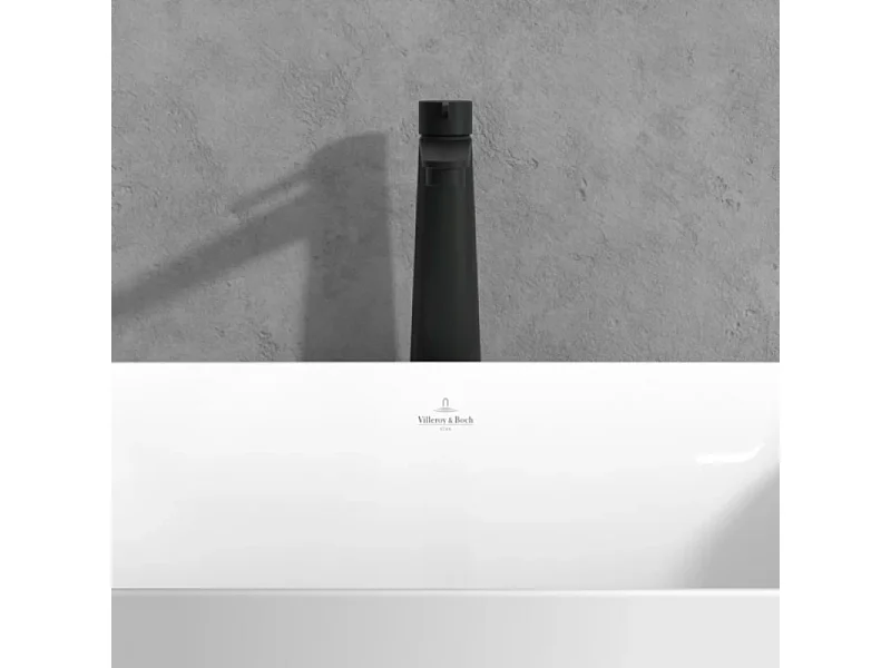 Mitigeur lavabo surélevé VILLEROY ET BOCH Conum avec vidage Push Open Noir mat