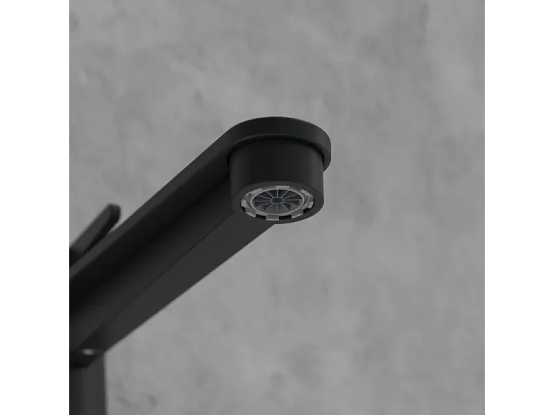 Mitigeur lavabo surélevé VILLEROY ET BOCH Conum avec vidage Push Open Noir mat