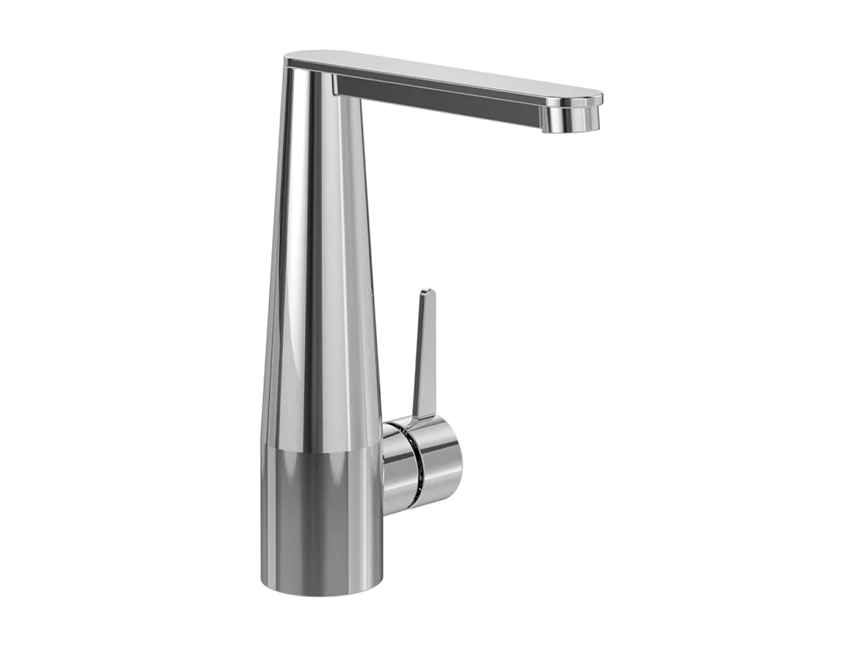 Mitigeur lavabo VILLEROY ET BOCH Conum ouverture côté avec vidage Push Open Chrome