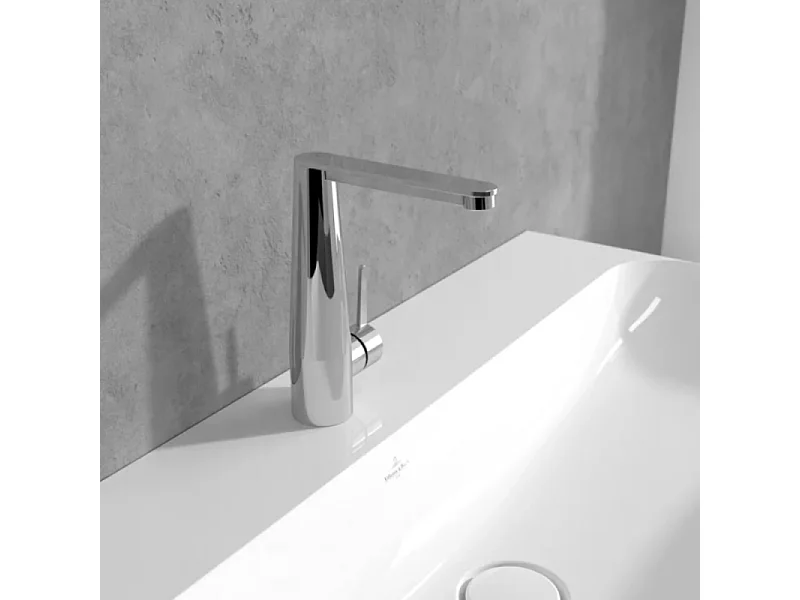 Mitigeur lavabo VILLEROY ET BOCH Conum ouverture côté avec vidage Push Open Chrome