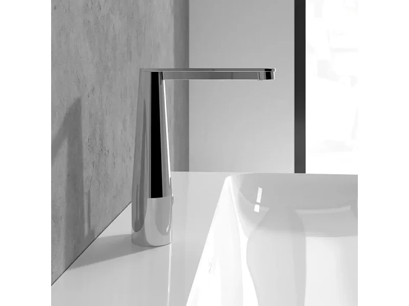 Mitigeur lavabo VILLEROY ET BOCH Conum ouverture côté avec vidage Push Open Chrome