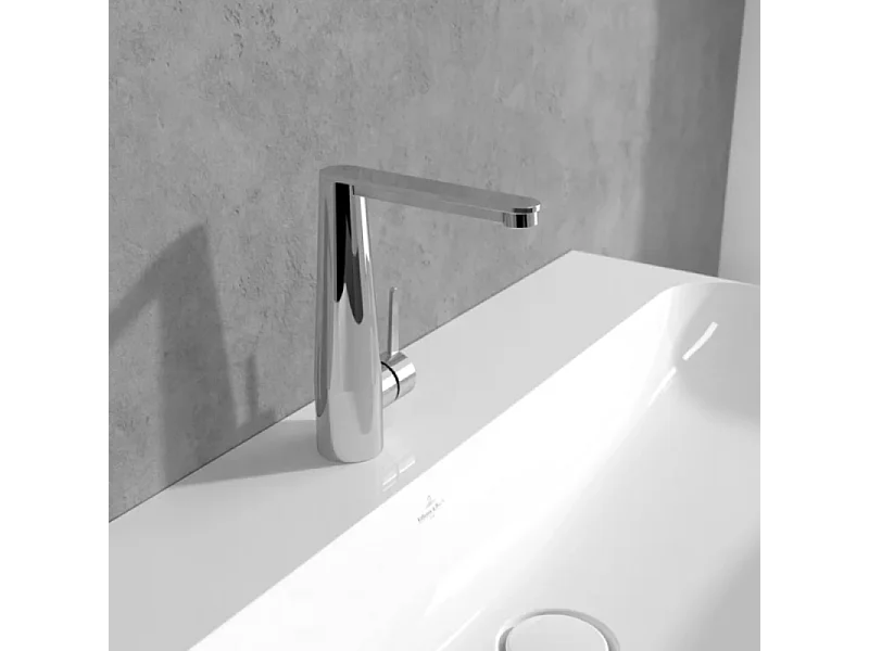 Mitigeur lavabo VILLEROY ET BOCH Conum ouverture côté avec vidage Push Open Chrome