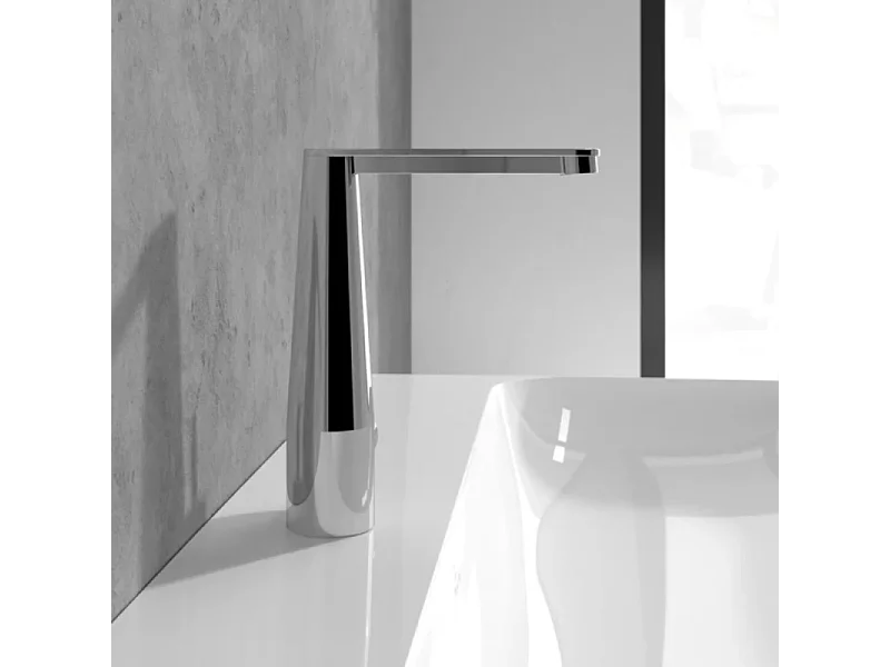 Mitigeur lavabo VILLEROY ET BOCH Conum ouverture côté avec vidage Push Open Chrome