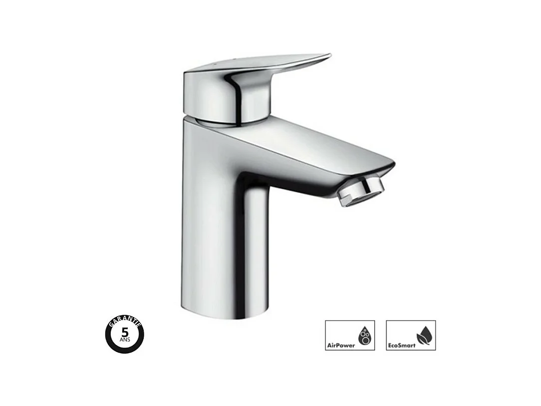 Robinet mitigeur lavabo HANSGROHE Logis, économie d'eau & d'énergie, 100 cm