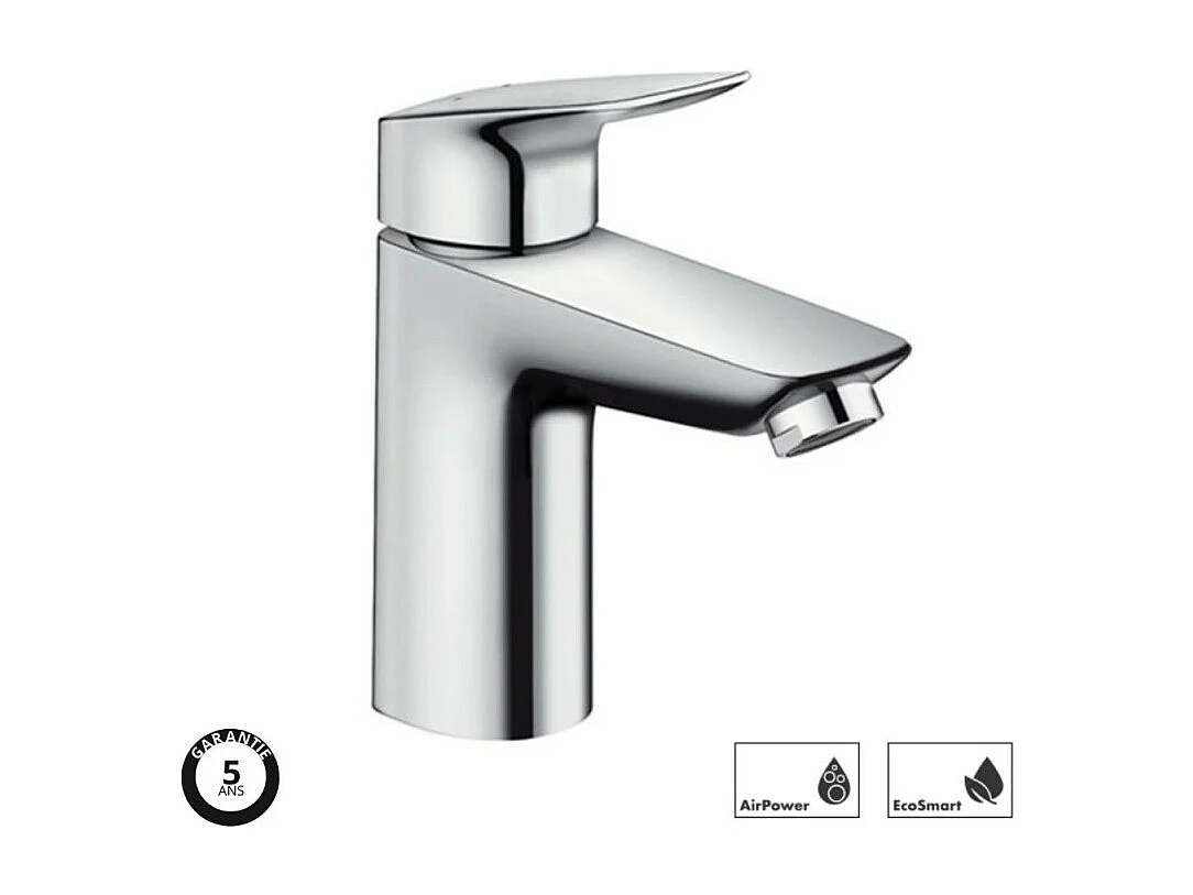 Robinet mitigeur lavabo HANSGROHE Logis, économie d'eau & d'énergie, 100 cm