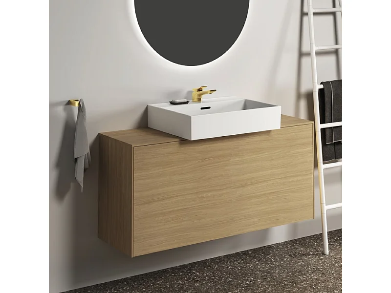 IDEAL STANDARD Mitigeur lavabo Conca avec tirette et vidage Or