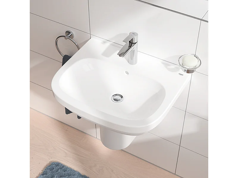 Mitigeur lavabo GROHE Quickfix Start 2021 avec tirette et vidage taille M + nettoyant GrohClean