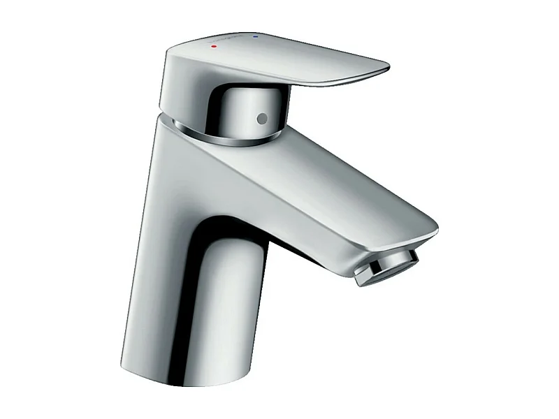 HANSGROHE Mezclador de lavabo Logis 70 con desagüe extraíble y desagüe de metal cromado