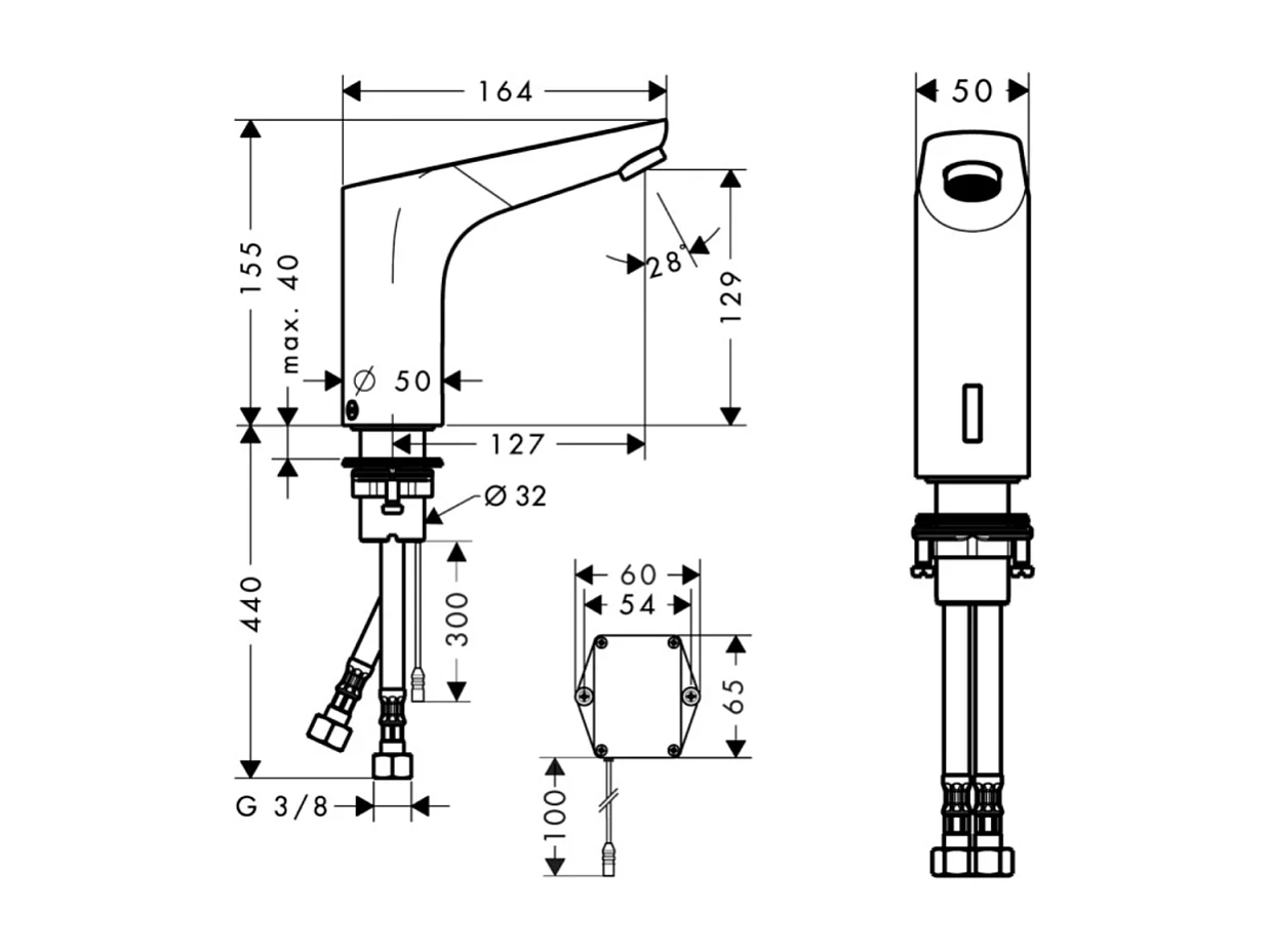 Mitigeur lavabo infrarouge HANSGROHE + nettoyant Briochin