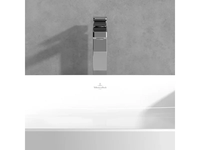 Mitigeur lavabo surélevé VILLEROY ET BOCH Architectura Square avec vidage Push Open Chrome