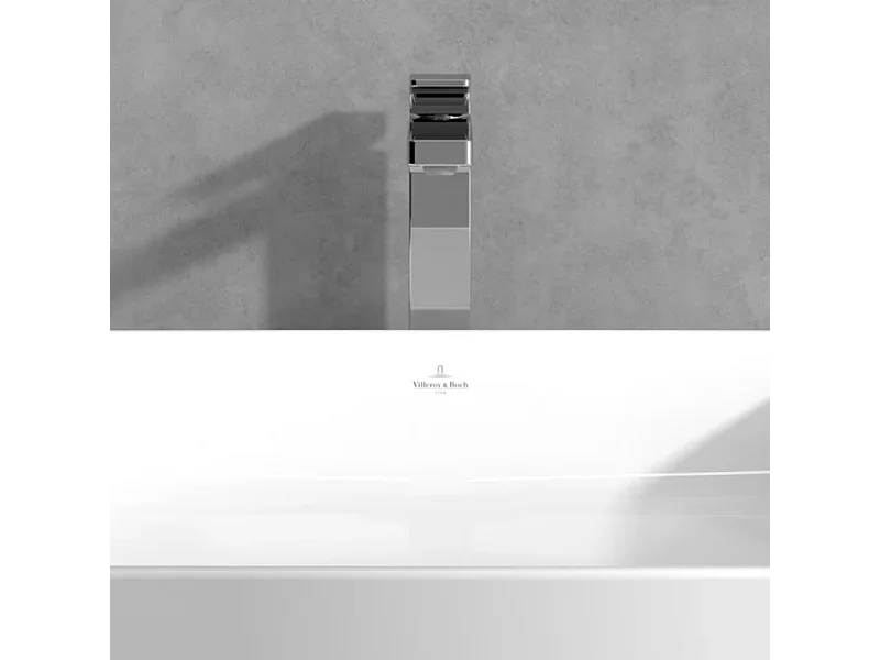 Mitigeur lavabo surélevé VILLEROY ET BOCH Architectura Square avec vidage Push Open Chrome