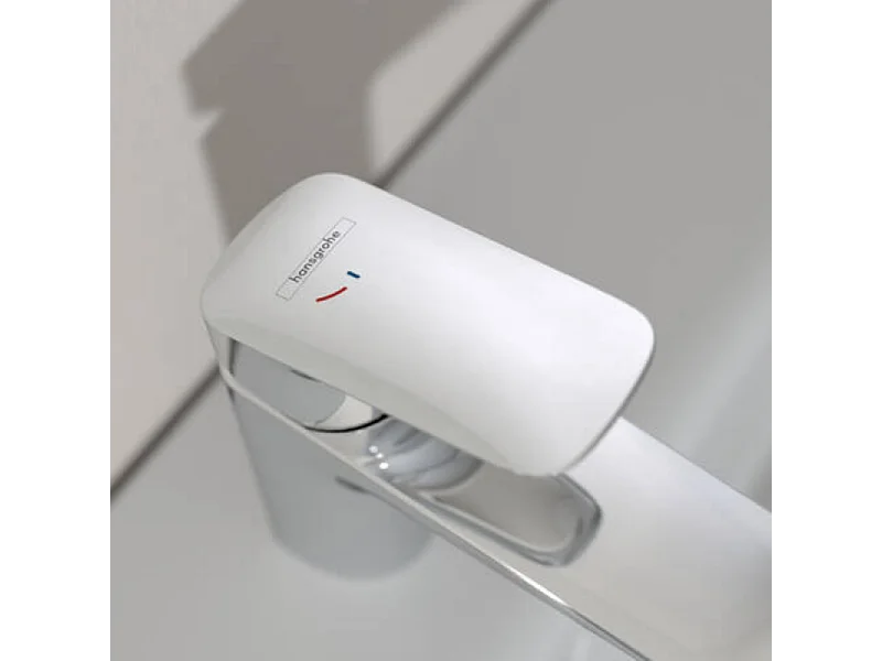 Mitigeur lavabo HANSGROHE 100 CoolStart, avec tirette et vidage chrome + nettoyant Briochin