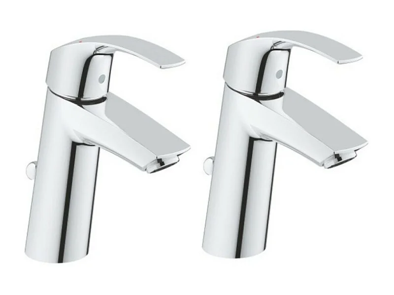 GROHE Lot de 2 Mitigeurs lavabo Eurosmart taille M
