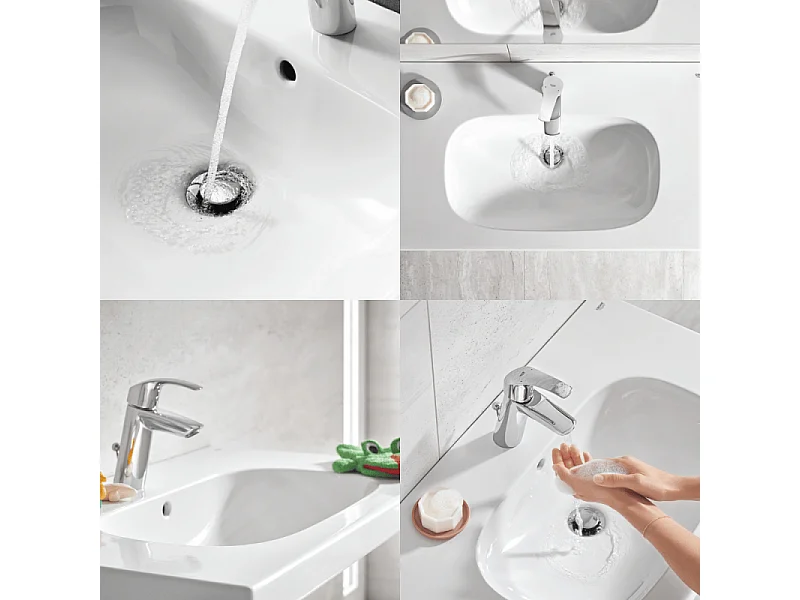 GROHE Lot de 2 Mitigeurs lavabo Eurosmart taille M