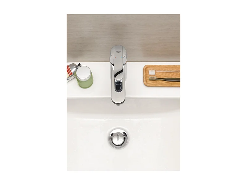 Mitigeur lavabo GROHE Quickfix Get taille S chromé + microfibre