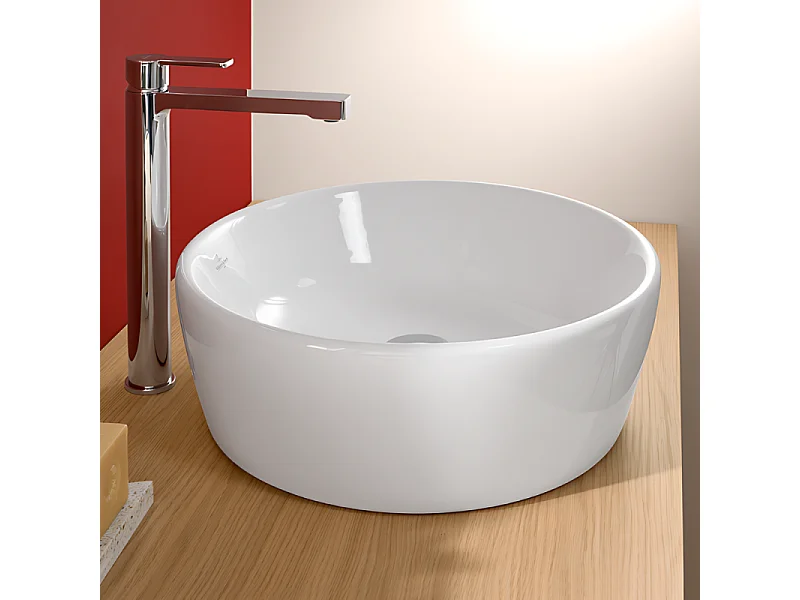 Mitigeur lavabo surélevé VILLEROY ET BOCH Architectura avec vidage Push Open chrome