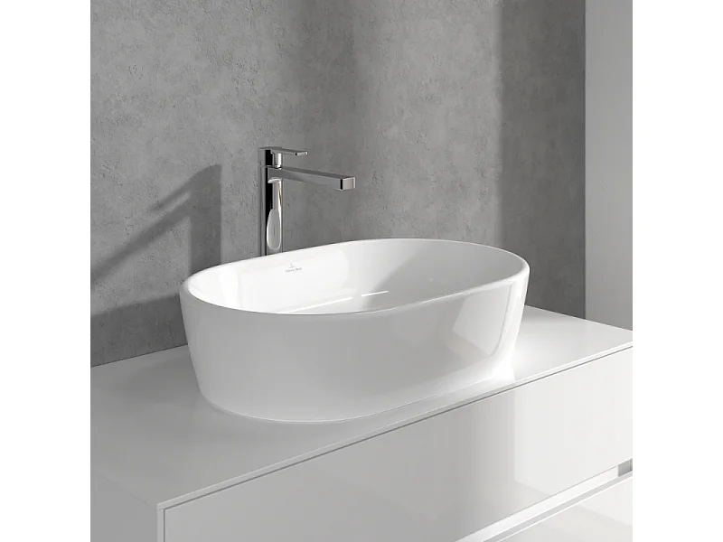 Mitigeur lavabo surélevé VILLEROY ET BOCH Architectura avec vidage Push Open chrome
