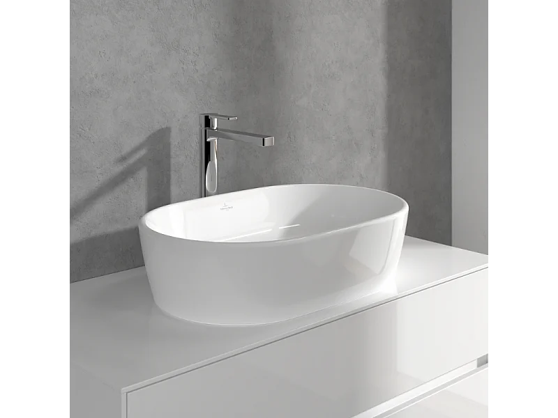 Mitigeur lavabo surélevé VILLEROY ET BOCH Architectura avec vidage Push Open chrome