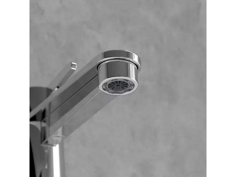 Mitigeur lavabo VILLEROY ET BOCH Conum ouverture dessus avec tirette Chrome Or brossé