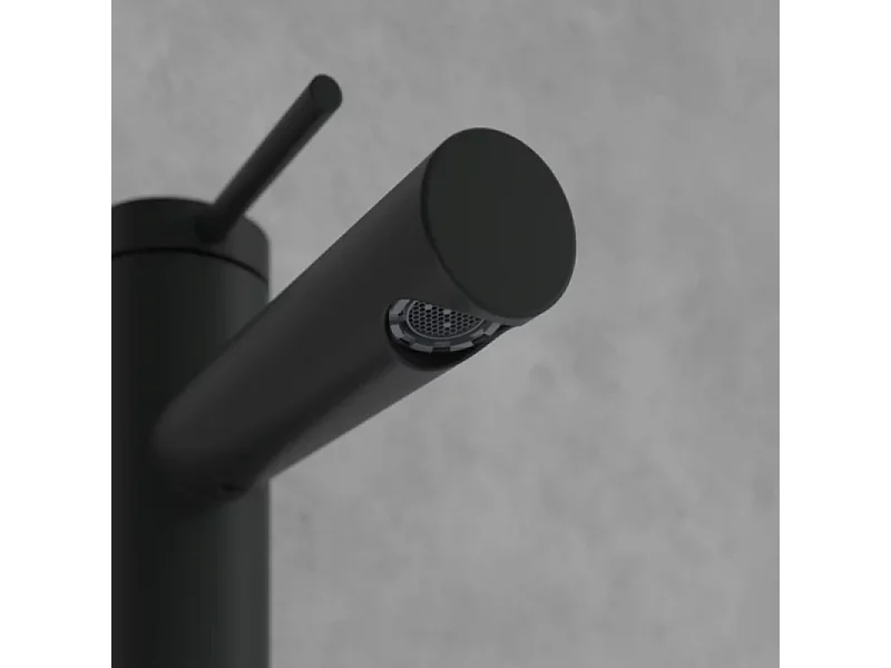 Mitigeur lavabo VILLEROY ET BOCH Loop & Friends sans tirette Noir mat