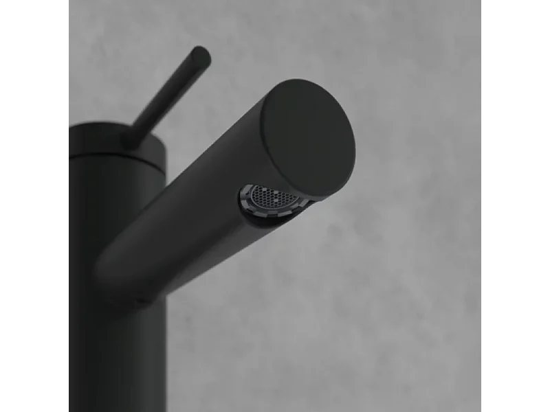 Mitigeur lavabo VILLEROY ET BOCH Loop & Friends sans tirette Noir mat