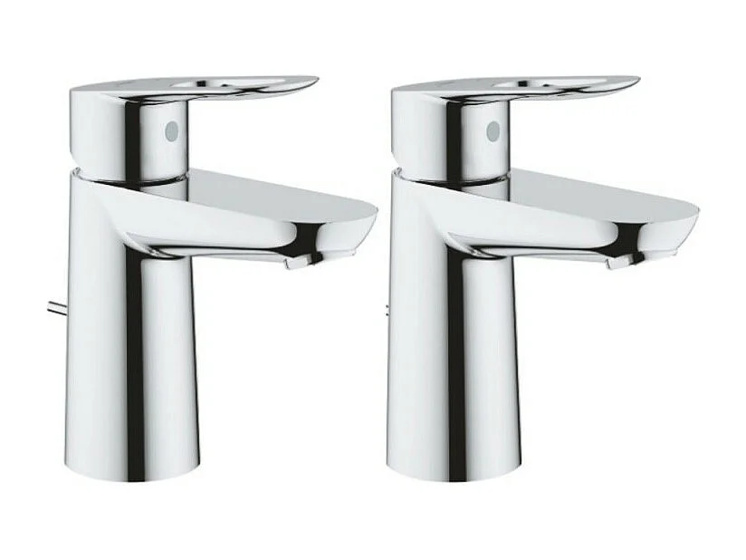 GROHE Lot de 2 Mitigeurs lavabo BauLoop Taille S