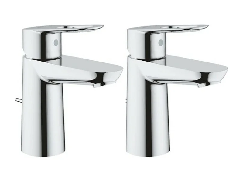 GROHE Lot de 2 Mitigeurs lavabo BauLoop Taille S