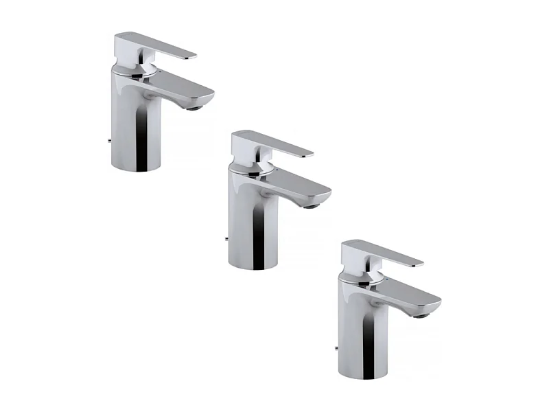 Lot de 3 mitigeurs lavabo JACOB DELAFON Aleo+ sans tirette