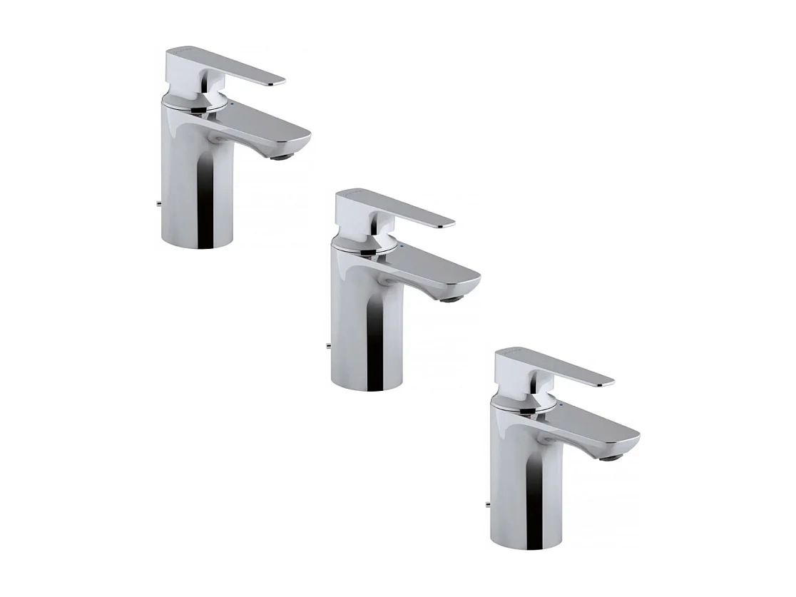 Lot de 3 mitigeurs lavabo JACOB DELAFON Aleo+ sans tirette
