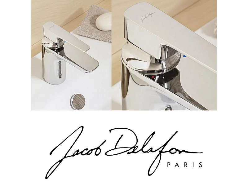 Lot de 3 mitigeurs lavabo JACOB DELAFON Aleo+ sans tirette