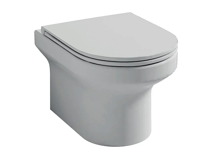 Cuvette WC suspendu sans bride JACOB DELAFON Elite avec abattant frein de chute extra-plat déclipsable