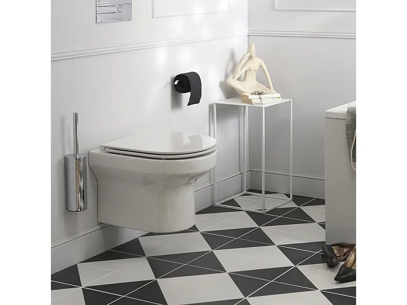 Cuvette WC suspendu sans bride JACOB DELAFON Elite avec abattant frein de chute extra-plat déclipsable