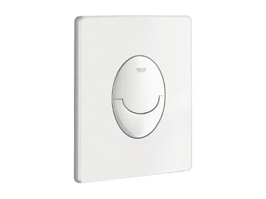 Grohe Pack WC suspendu sans bride Bau Ceramic + abattant + plaque blanche + bâti Grohe