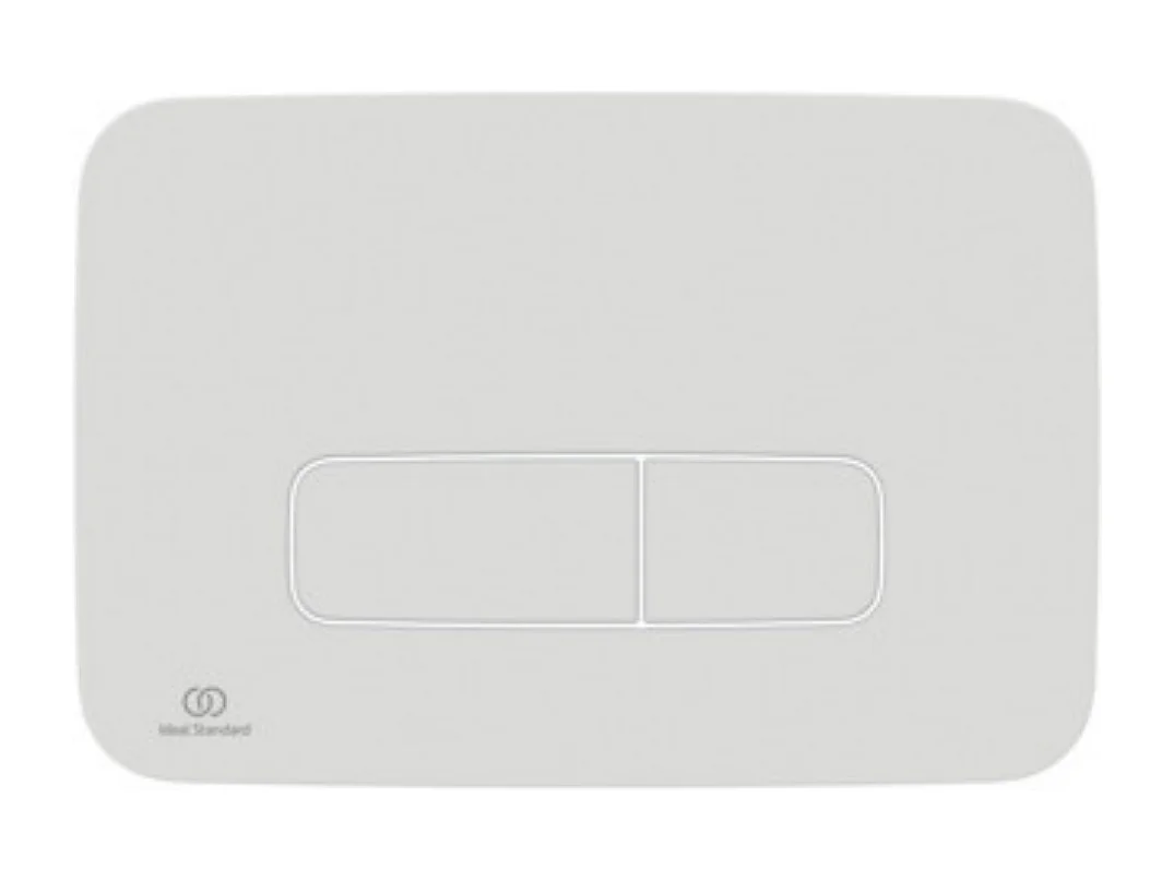 WC suspendu IDEAL STANDARD Tesi Aquablade + abattant et plaque de commande Oleas double blanche + Bâti autoportant Porcher éco