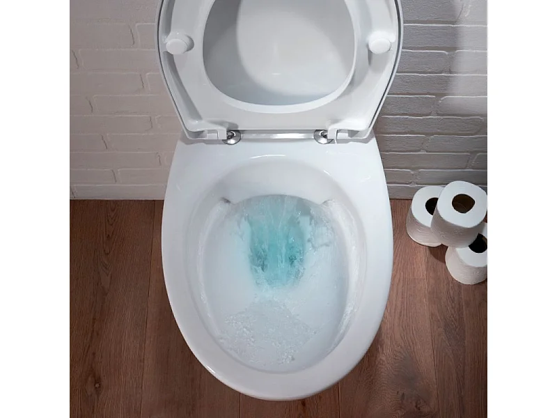 Pack WC suspendu sans bride JACOB DELAFON Patio + porte-rouleau Eo Classique