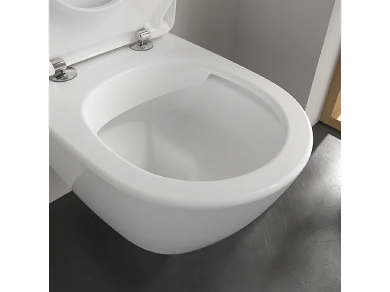 Cuvette WC suspendu sans bride Villeroy & Boch Subway 2.0 avec abattant frein de chute